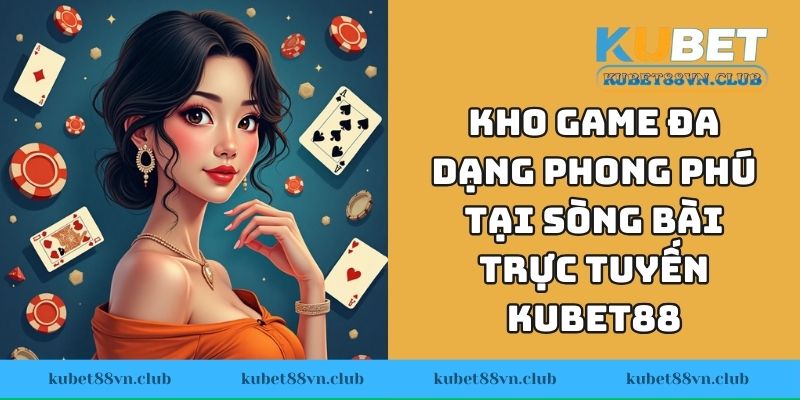 Kho game đa dạng phong phú tại sòng bài trực tuyến KUBET88